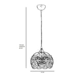 Lustra Nevra Chandelier, Multicolor, 26x26x65 cm