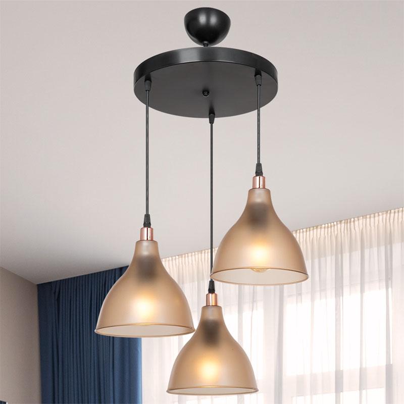 Lustra Orazio, Auriu - Gri inchis, 40x80 cm - Auriu