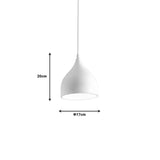 Lustra Perce metal, Alb - Negru, 17x17x100 cm - Alb