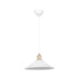 Lustra PWL-0964, Alb - Cupru, D30x62 cm
