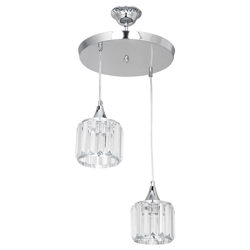 Lustra PWL-1025 metal, Auriu - Argintiu, D30x70 cm - Argintiu