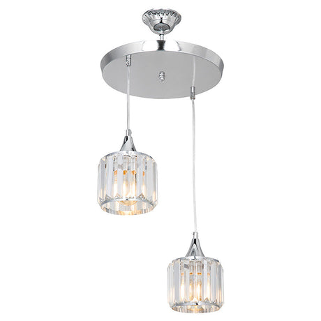 Lustra PWL-1025 metal, Auriu - Argintiu, D30x70 cm