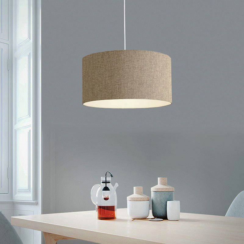 Lustra PWL-1091, metal si textil, D38x21 cm - Bej