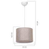 Lustra PWL-1115, D22x60 cm - Bej