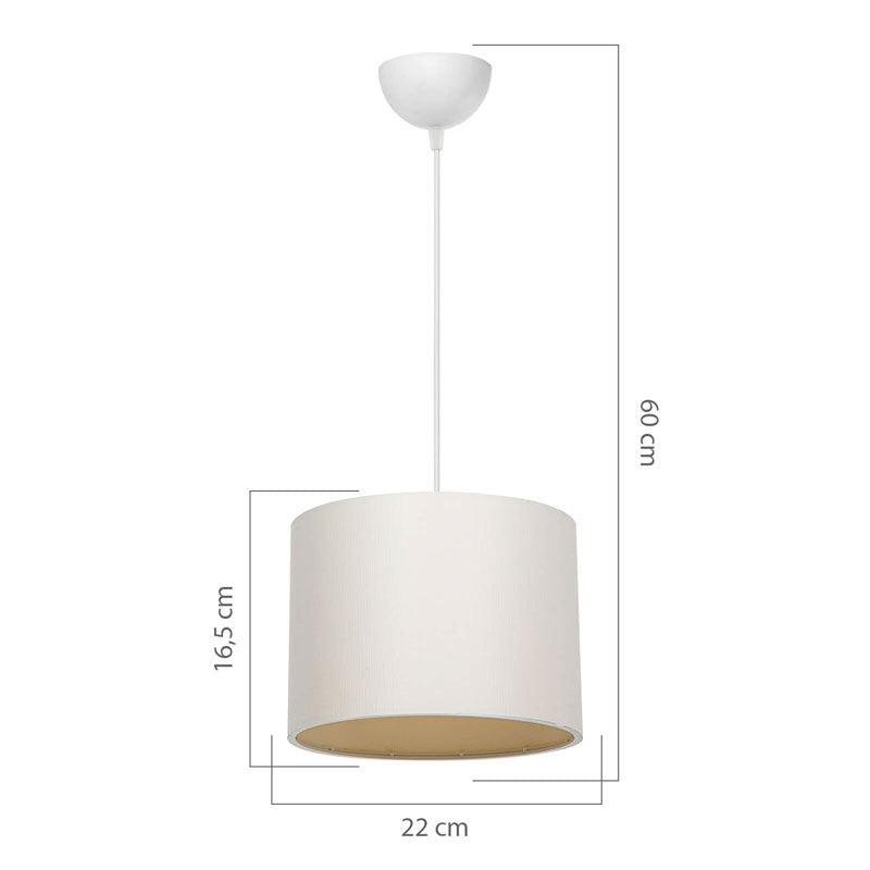Lustra PWL-1115, D22x60 cm - Crem