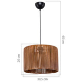 Lustra PWL-1117, maro, 30x75 cm