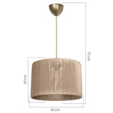 Lustra PWL-1118, Natural, 30x75 cm