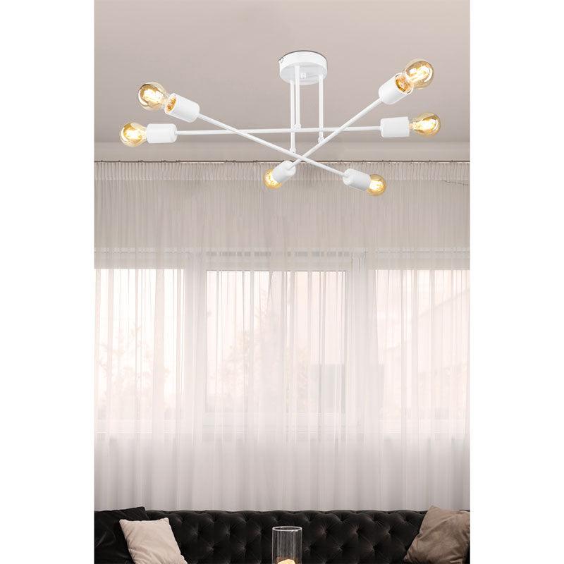 Lustra PWL-1122, D61x25 cm - Alb