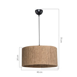 Lustra PWL-1184, maro, 40x75 cm