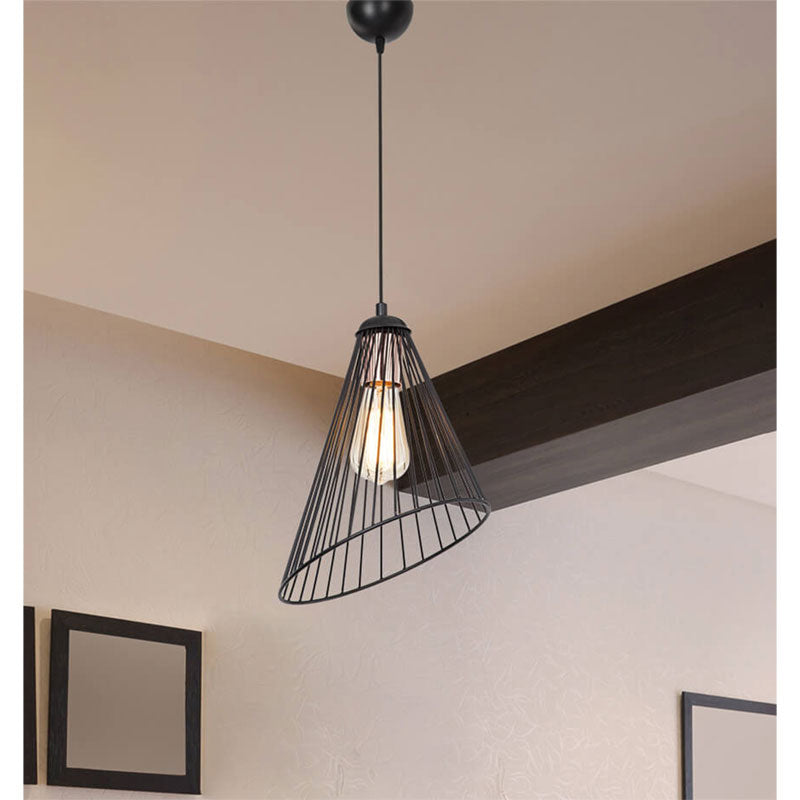 Lustra PWL-1192, negru, 24x83 cm