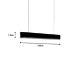 Lustra Rafmole LED metal negru si lemn, 120x100 cm