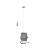 Lustra Rapom, Natural, 25x25x95 cm