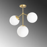 Lustra Ravelight 24, Galben - Alb, 15x15x43 cm