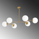 Lustra Ravelight, Galben - Alb, 15x15x48 cm
