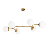Lustra Ravelight, Galben - Alb, 15x15x48 cm