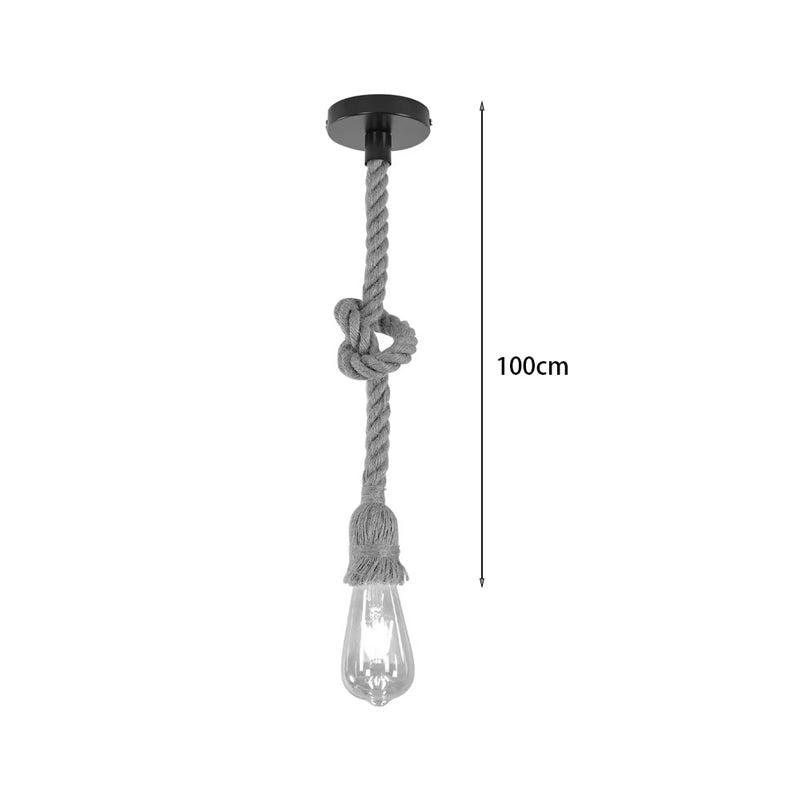 Lustra Ropily funie metalica, Natural, D1x100 cm
