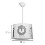 Lustra Safari, PVC, Multicolor, D30x20 cm