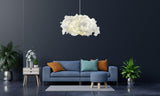 Lustra Serenity Chandelier-1, Alb, 60x45x80 cm
