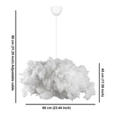 Lustra Serenity Chandelier-1, Alb, 60x45x80 cm
