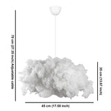 Lustra Serenity Chandelier, Alb, 45x35x70 cm