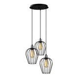 Lustra Sivir 06, Negru, 41x41x115 cm