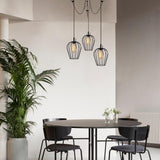 Lustra Sivir 86, Negru, 100x100x130 cm