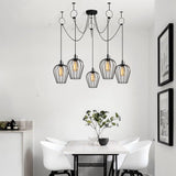 Lustra Sivir 91, Negru, 120x120x130 cm