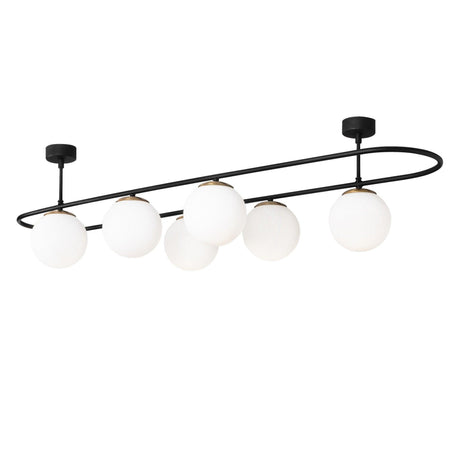Lustra Sparklight, Negru, 15x15x33 cm