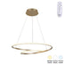 Lustră tavan cu LED Rexon, Metal, Auriu, 49x12 cm