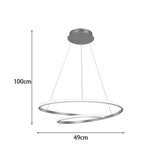 Lustră tavan cu LED Rexon, Metal, Auriu, 49x12 cm