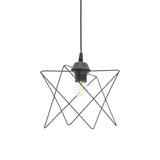 Lustra tavan moderna cu design, Langit, metal, Negru, 18x18x65 cm