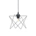 Lustra tavan moderna cu design, Langit, metal, Negru, 18x18x65 cm