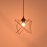 Lustra tavan moderna cu design, Langit, metal, Negru, 18x18x65 cm