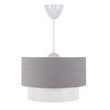 Lustra tavan PWL-1087, alb-Gri, D30x20 cm - Lustra tavan PWL-1087, alb-Gri, D30x20 cm - 202-000058