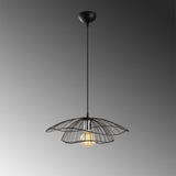 Lustra Tel - 6503, 50x50x111 cm - Negru