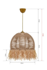 Lustra TM218 Chandelier, Crem, 30x30x80 cm
