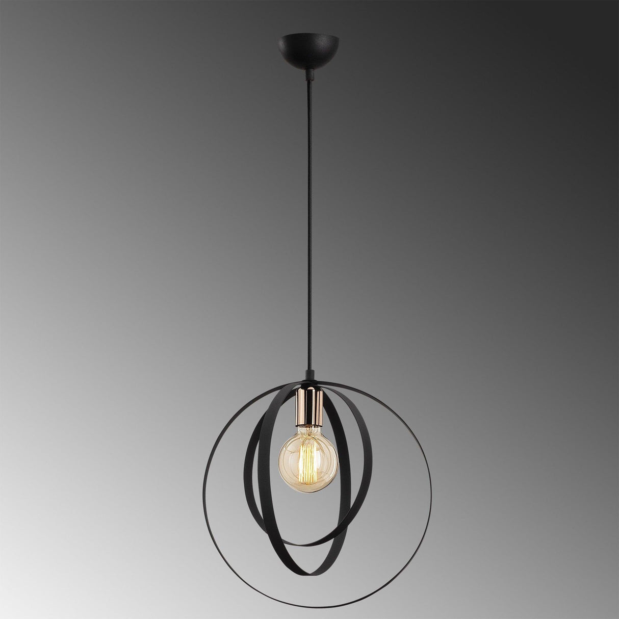 Lustra Vaveyla Chandelier, Negru, 35x35x131 cm