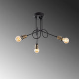 Lustra Viraj Chandelier, Negru, 16x16x32 cm