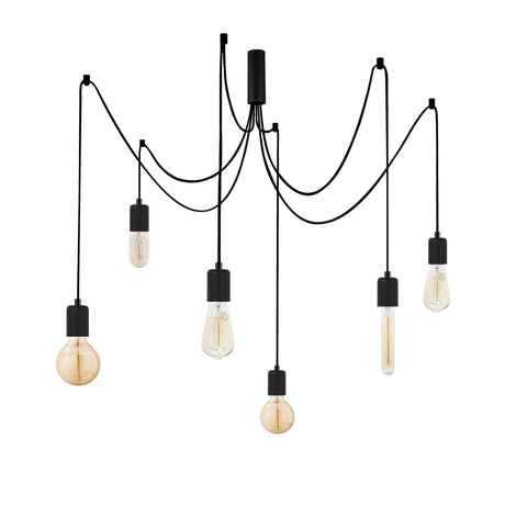 Lustra Walaso, Negru, 16x16x102 cm