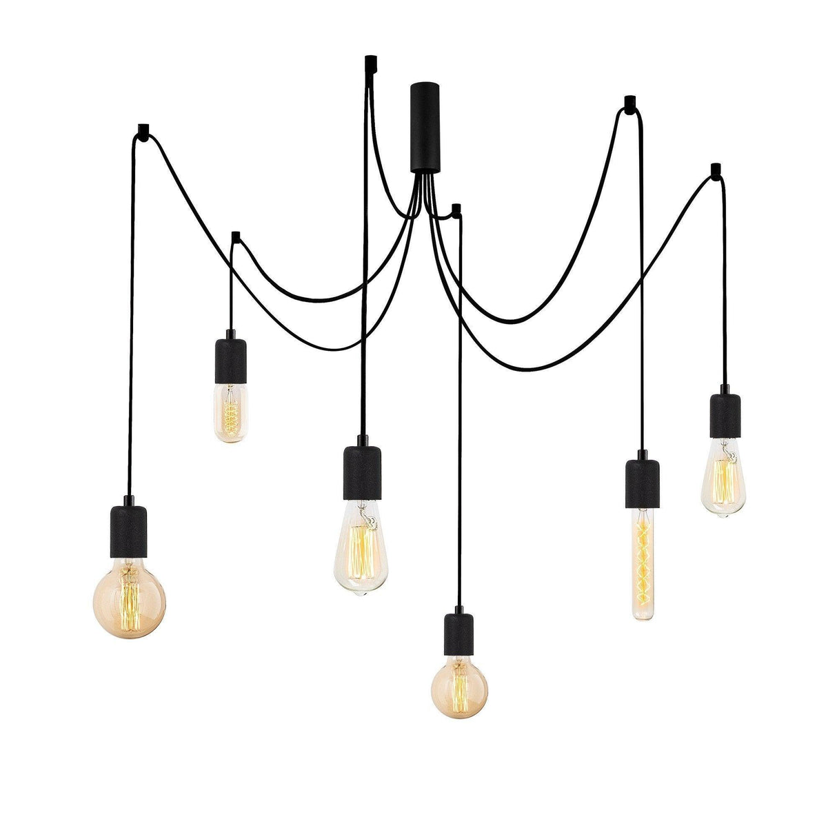 Lustra Walaso, Negru, 16x16x102 cm