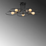 Lustra Wave Chandelier, Negru, 12x12x22 cm
