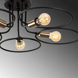 Lustra Wave Chandelier, Negru, 12x12x22 cm