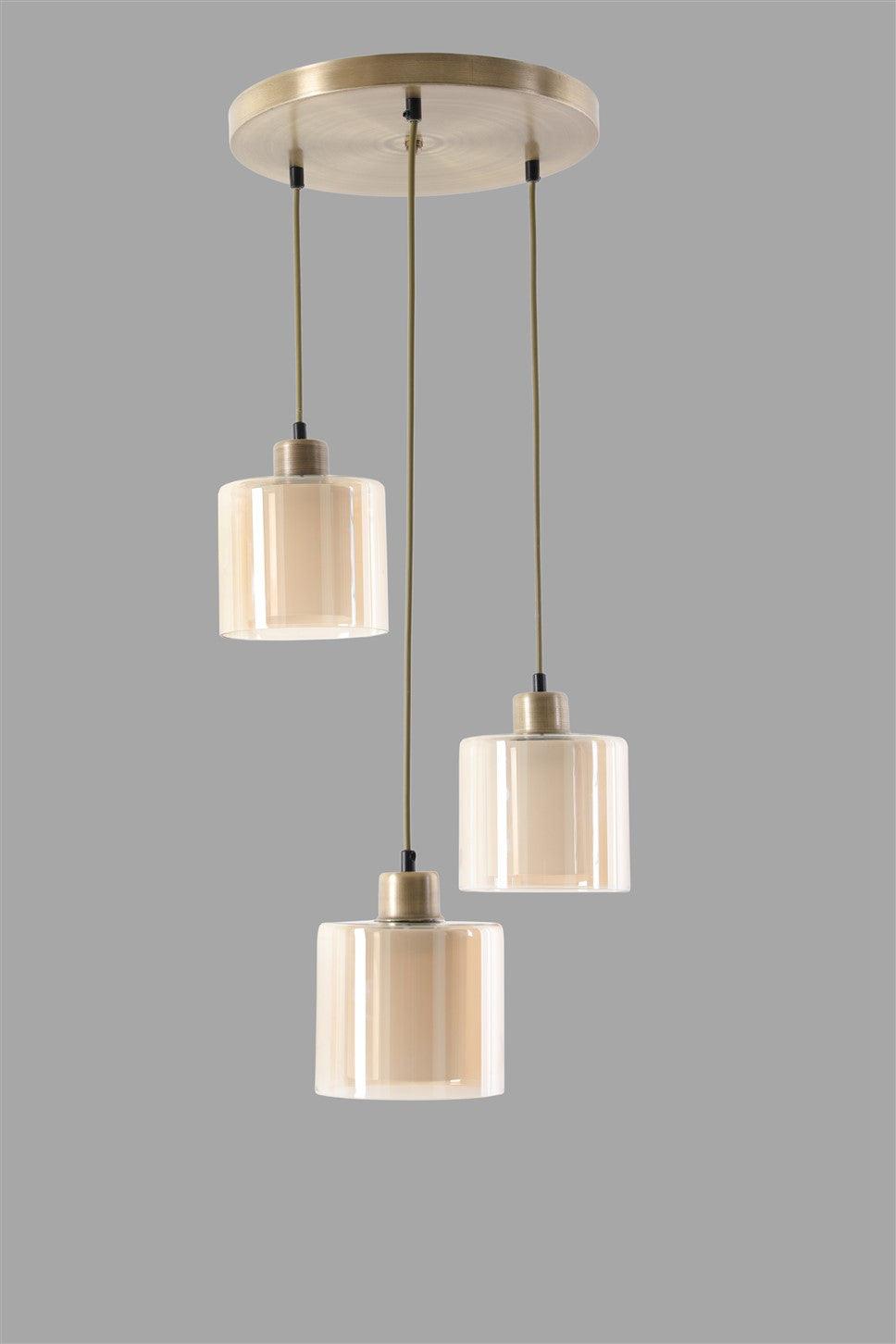 Lustra Yeni Chandelier, Cupru, 30x30x70 cm