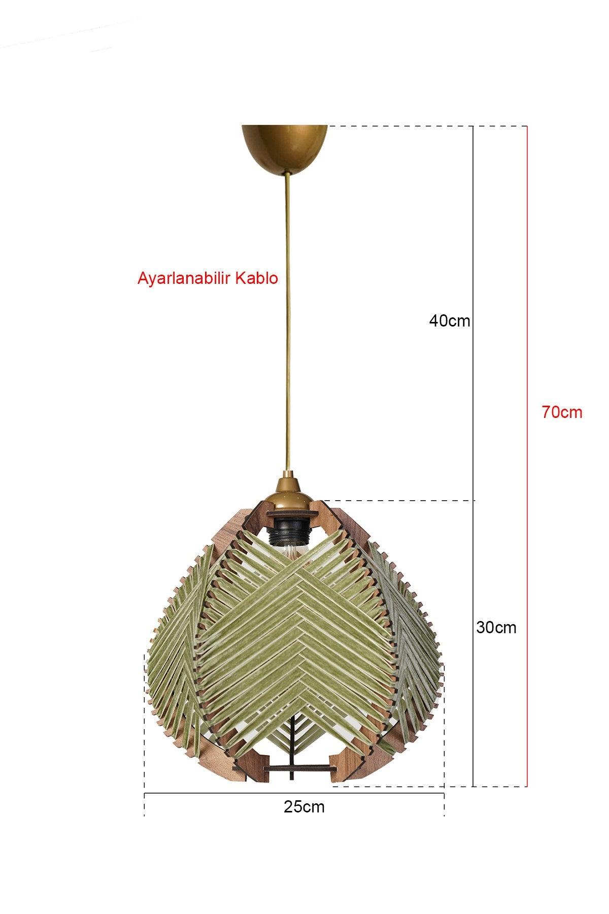 Lustra YL223 Chandelier, 25x30x70 cm - Verde