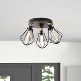 Lustra Zolva, Negru, 56x56x31 cm