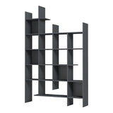 Manco Bibliotecă, Antracit - Sonoma, 122x26x188 cm - Antracit