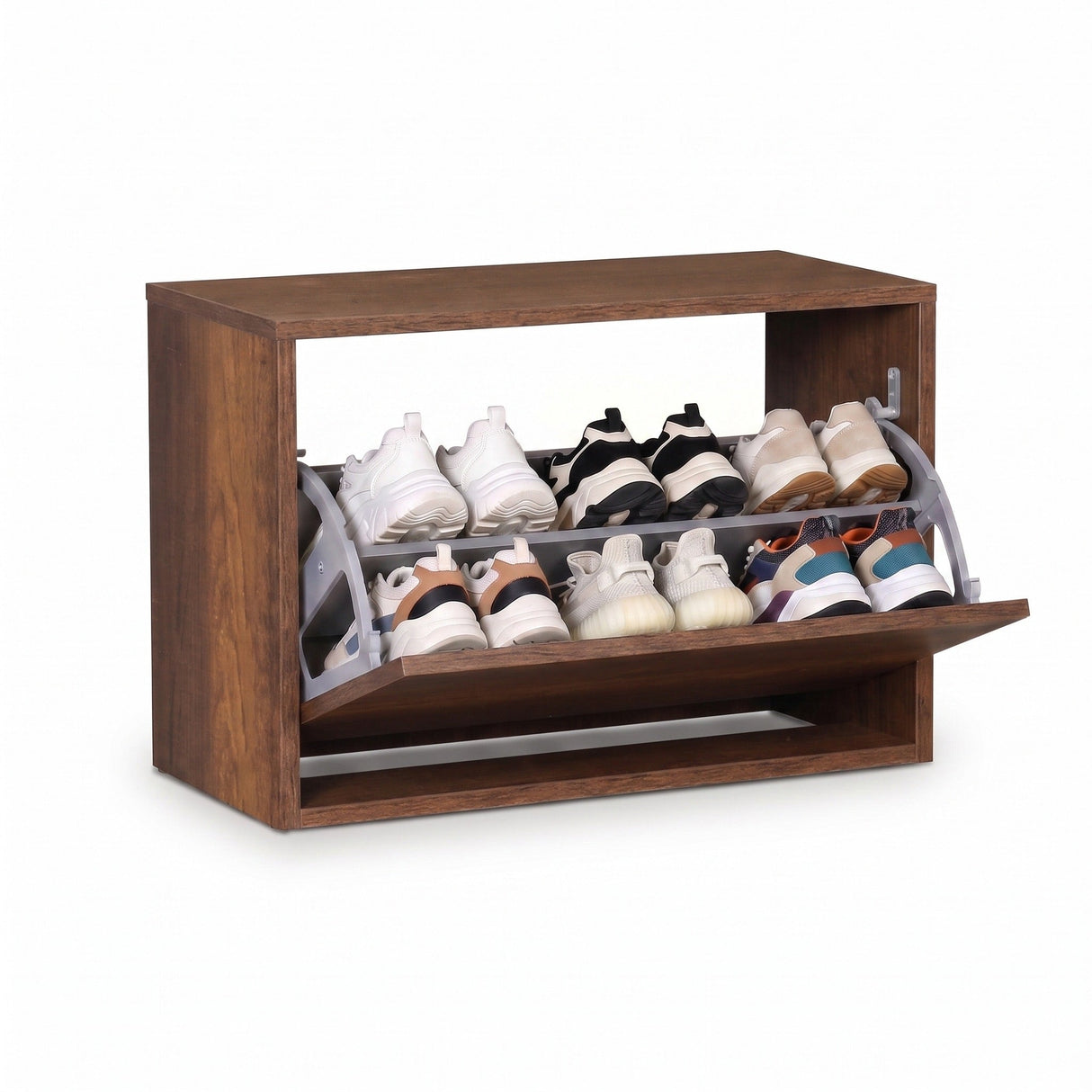 Pantofar Băncuță SHC-110-BB-1 Home Collection®, cu Șezut, 6 Perechi, 60x42x30 cm - Maro | SKU: SHC-110-OA-1