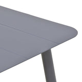 Masă Aluminiu Vista, Aluminiu, Antracit, 120x70x72 cm - Antracit