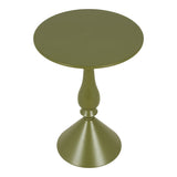 Măsuță auxiliară Lalou, Metal, Diverse culori, 40x55 cm - Verde