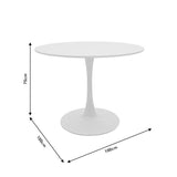 Masa Balou MDF, Gri inchis - Alb - Negru, 100x75 cm - Gri inchis